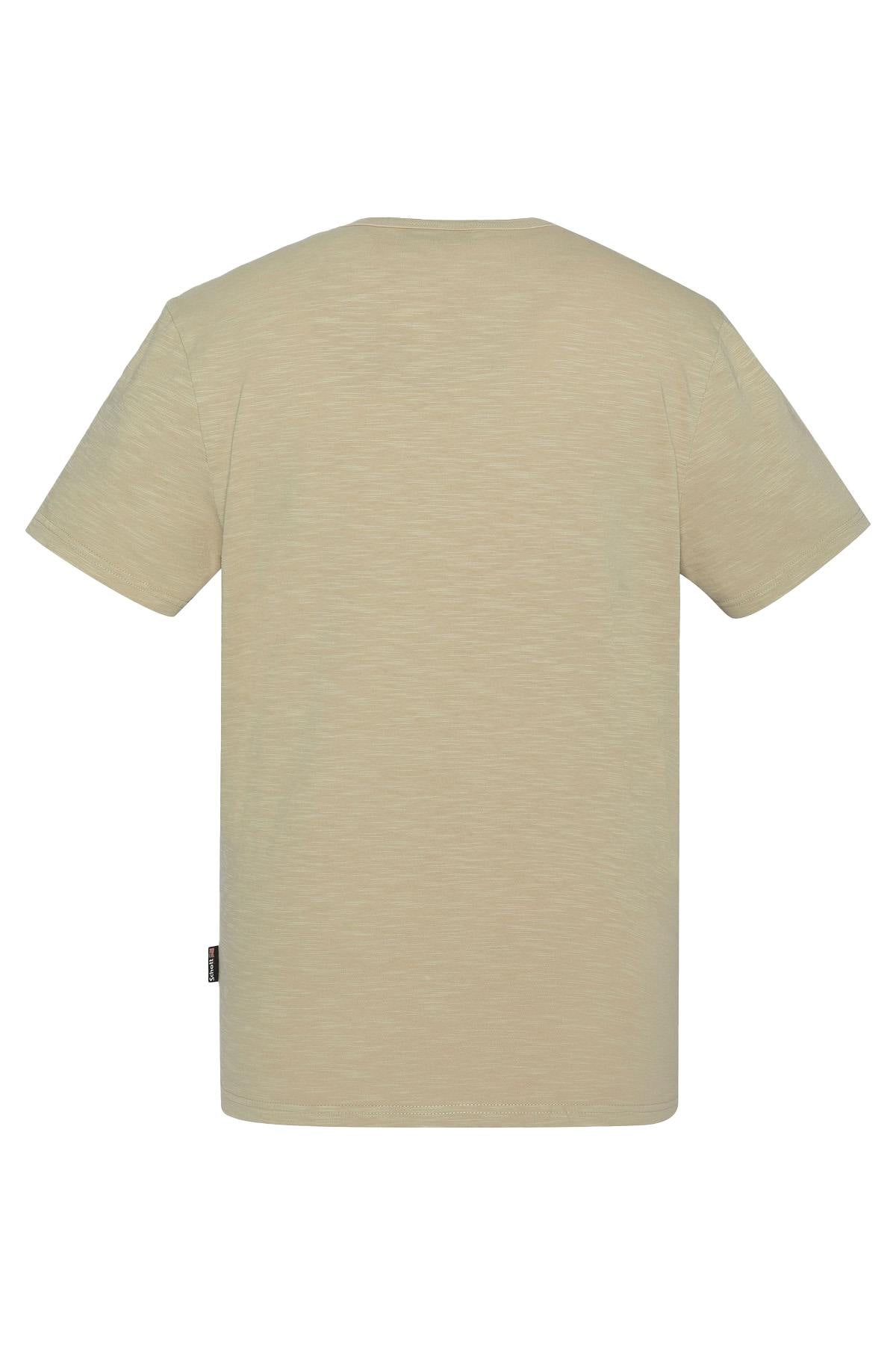 Men's khaki cotton T-shirt - Image n°2