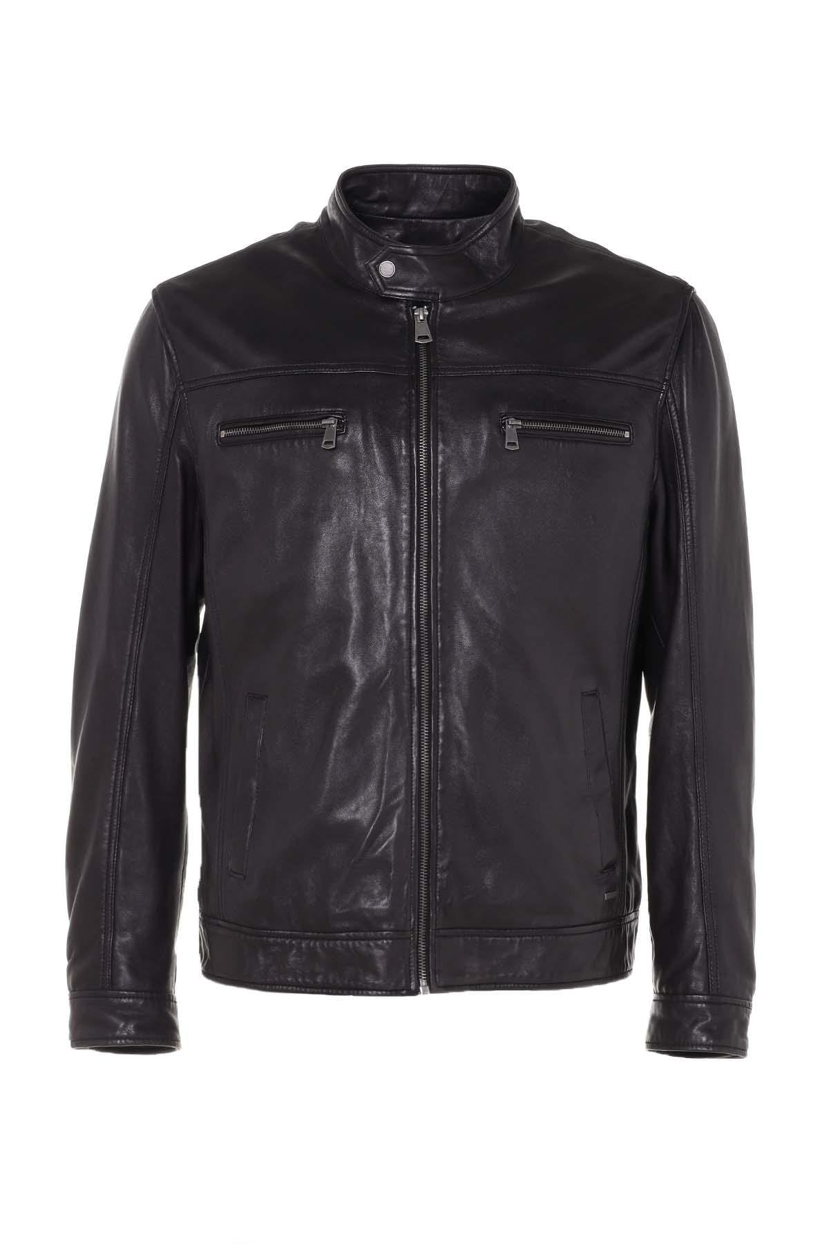  Plus size sheepskin leather jacket - Image n°1