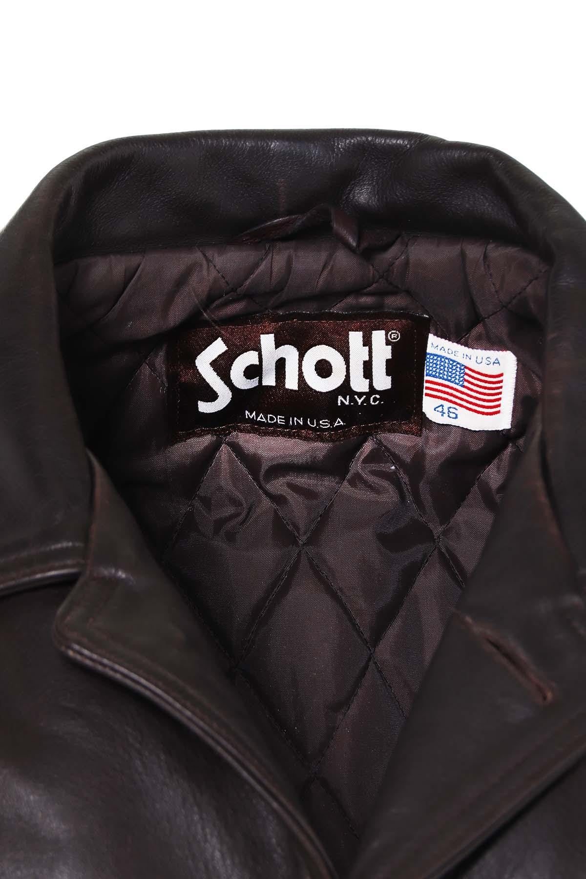 US cowhide leather coat - Image n°2