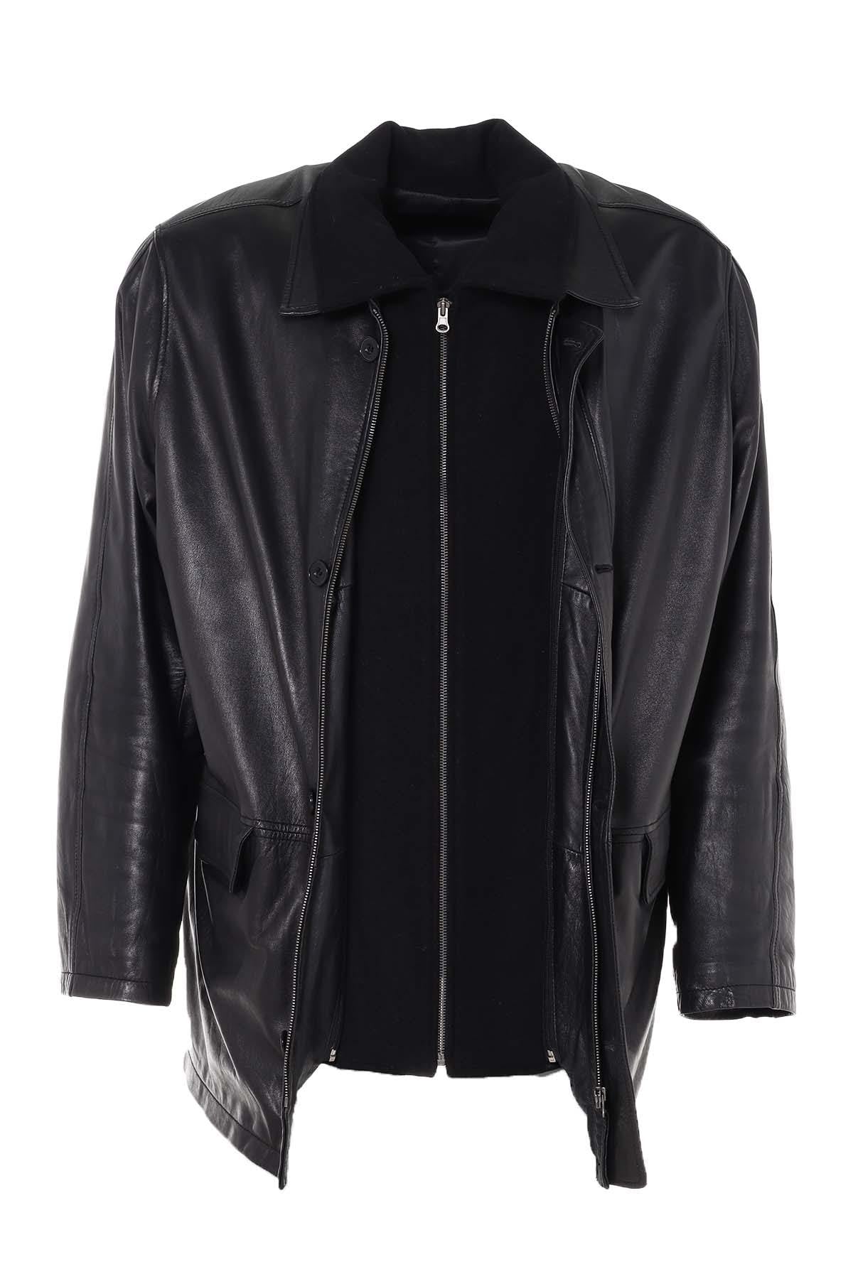 Black lambskin coat - Image n°2