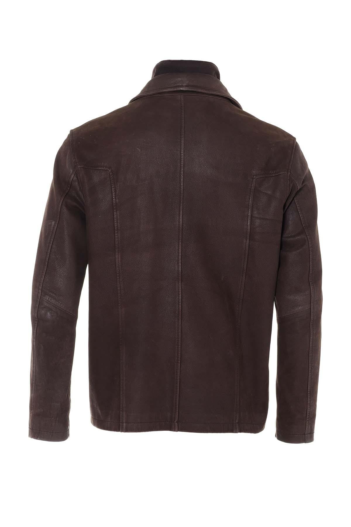 Mid-length nubuck jacket for Men - Image n°3