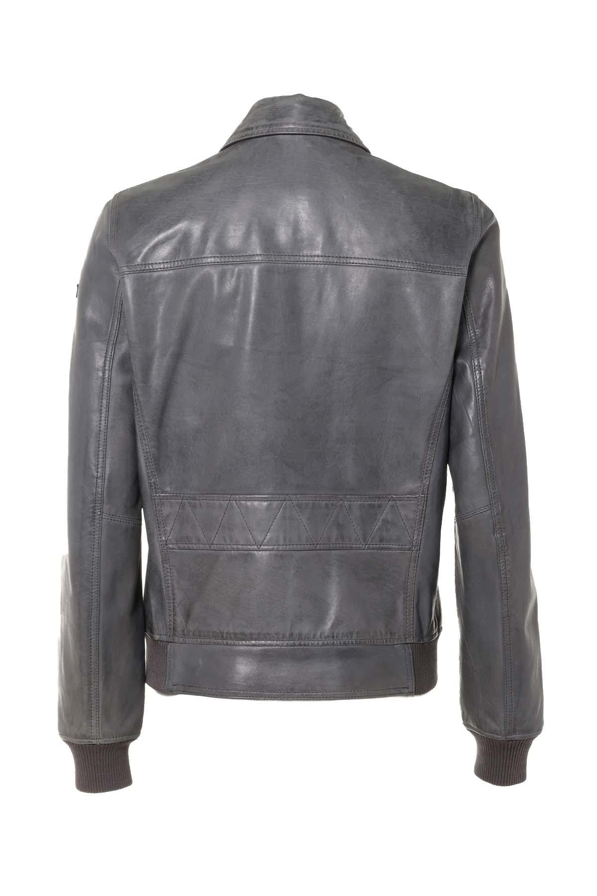 Men's Aviator Style Jacket Gray Blue - Image n°3