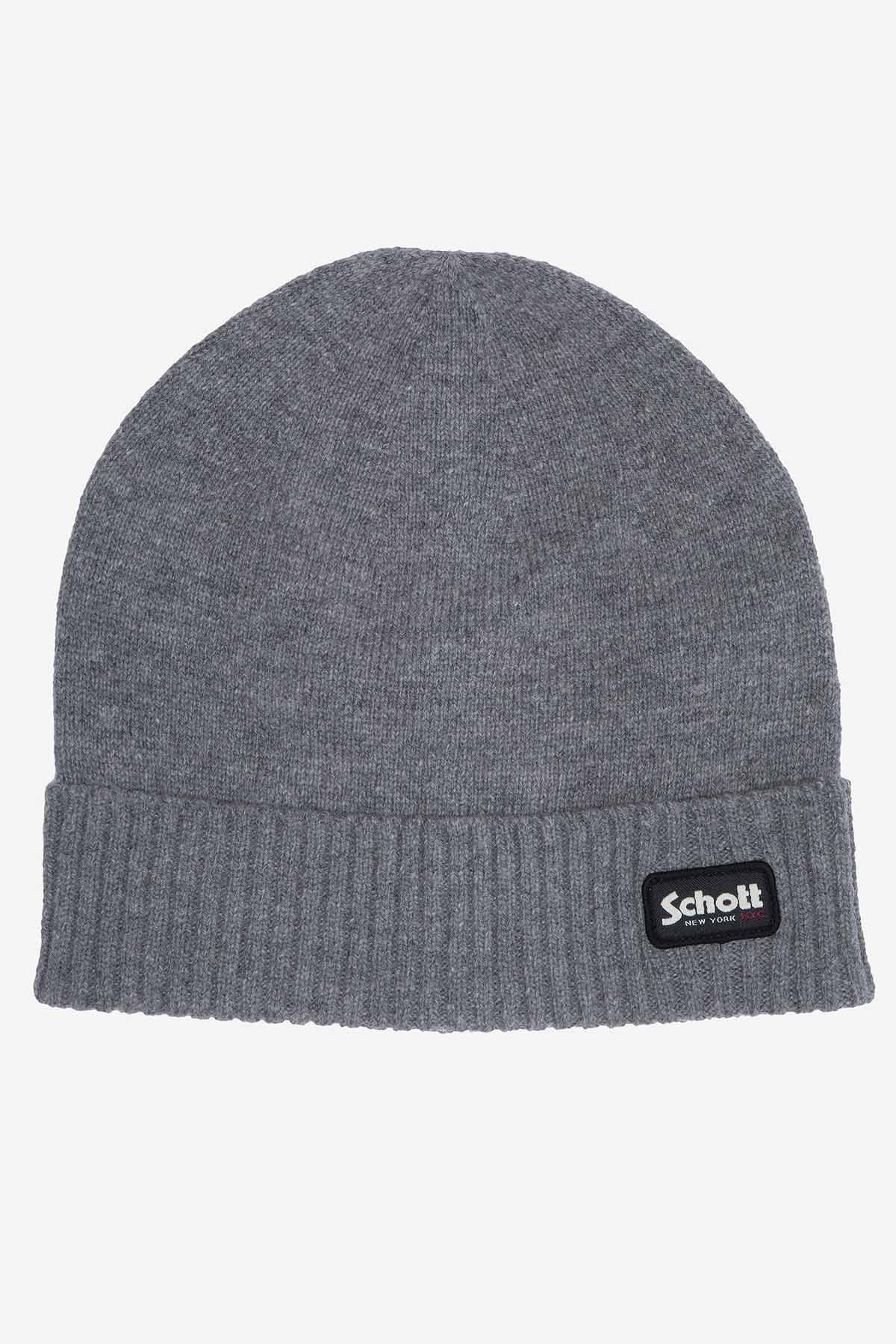 Simple gray beanie with logo - Image n°3