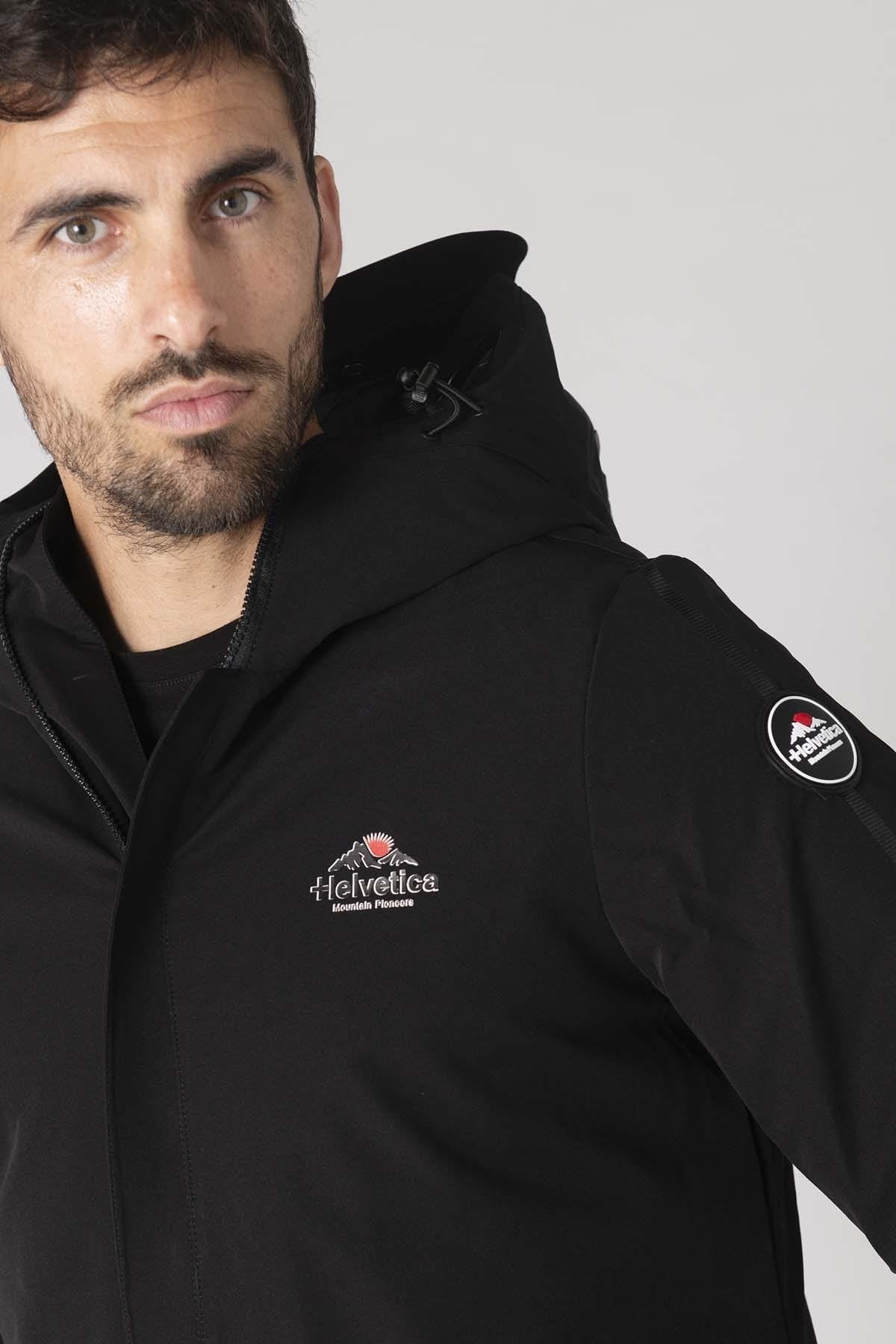 Men's black padded parka - Image n°6