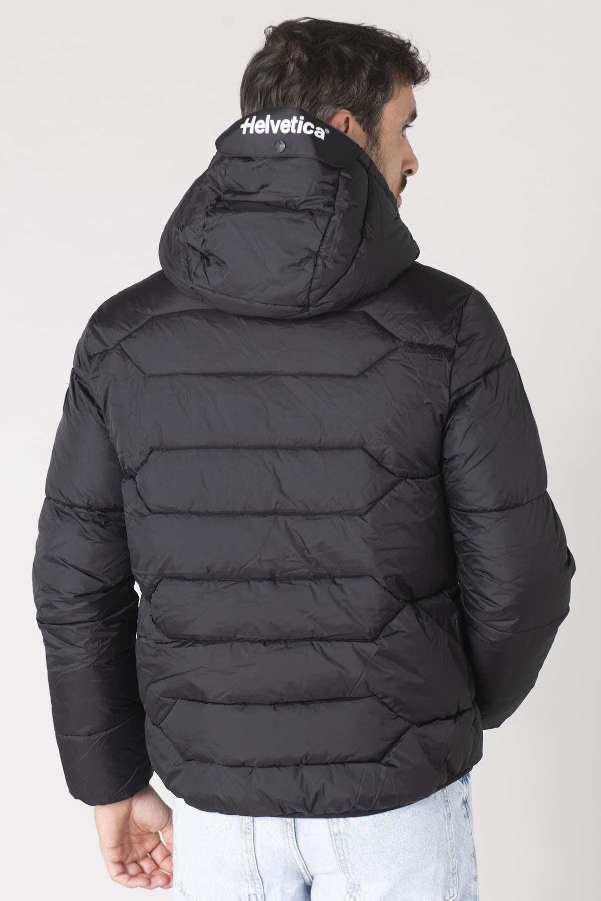 Black technical down jacket - Image n°3