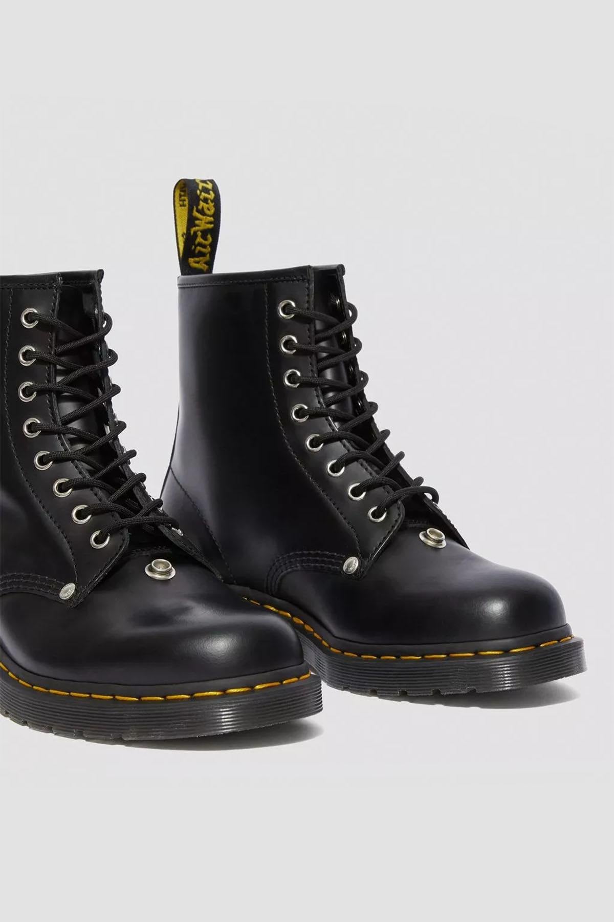 Schott NYC x Dr Martens rock style leather boots - Image n°3