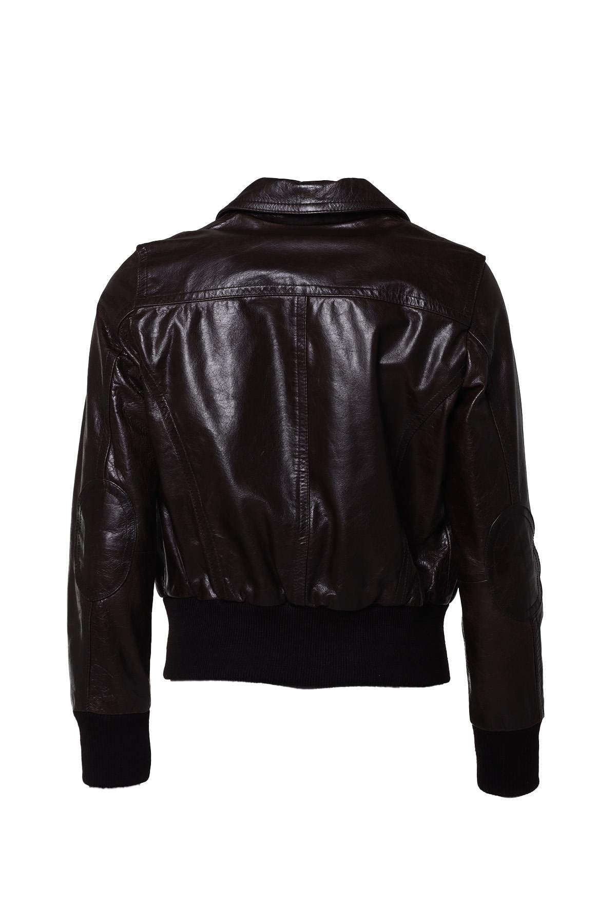 Aviator-style buffalo jacket for Women - Image n°2