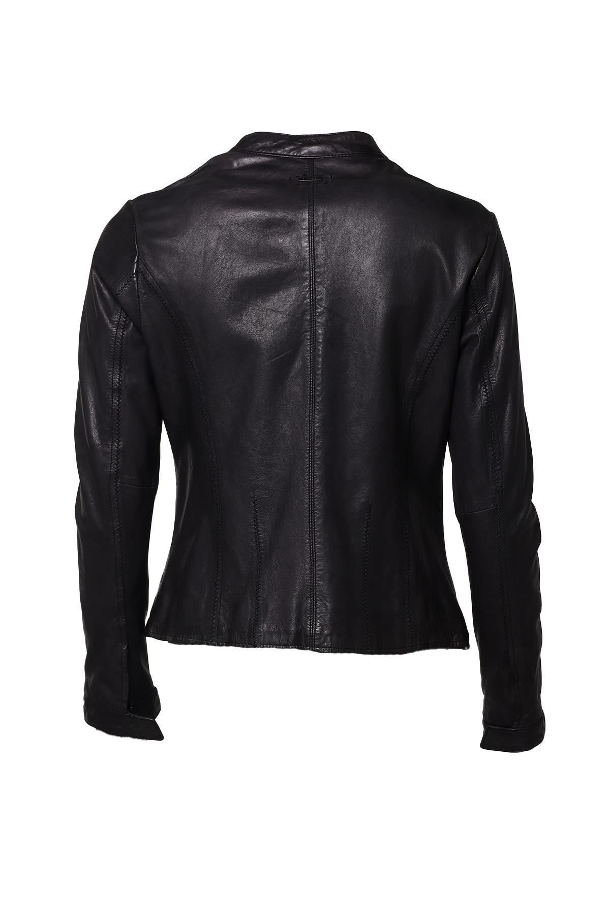 Women's fitted lambskin jacket - Image n°2