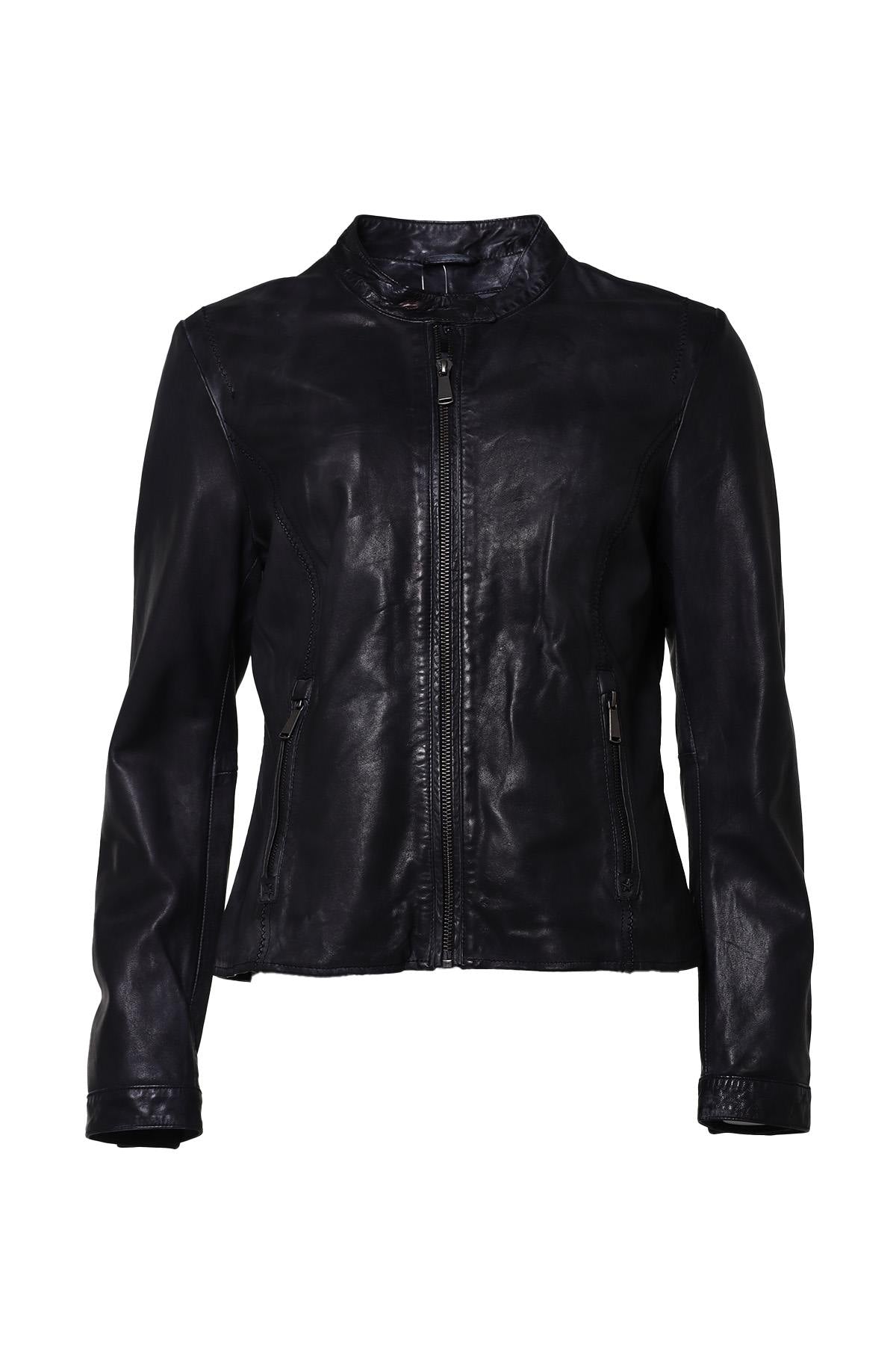  Lambskin leather jacket for women - Image n°1