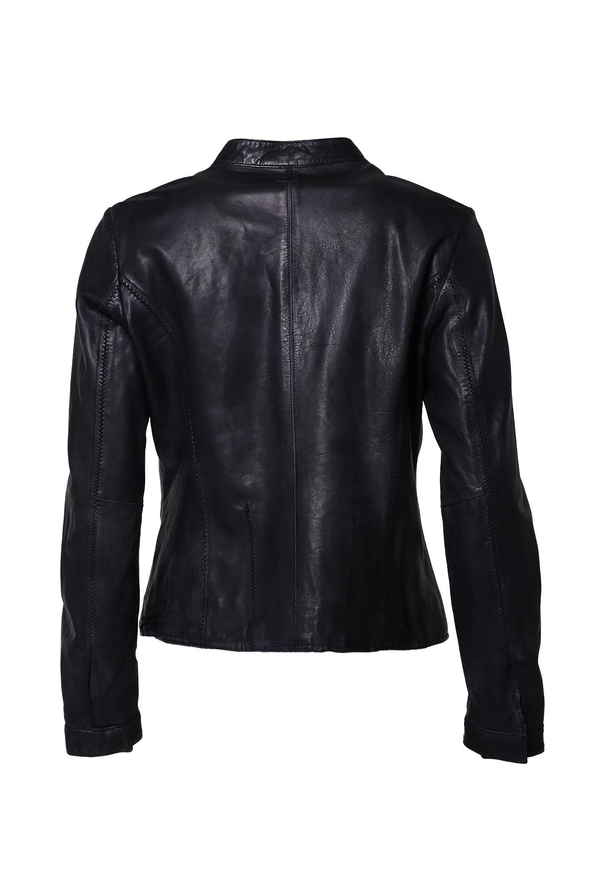  Lambskin leather jacket for women - Image n°2