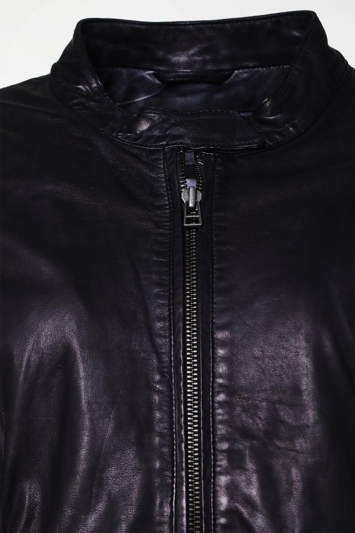 Fitted lamb leather jacket for Women - Image n°3