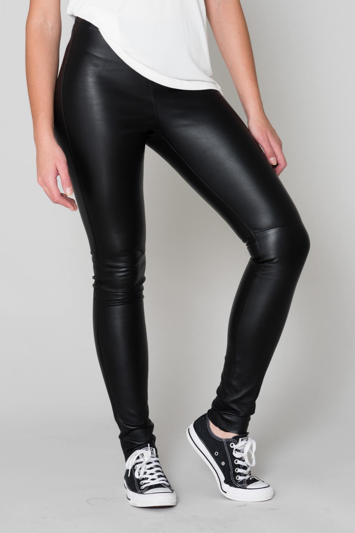 Women's Oakwood leather pants Black - Image n°5