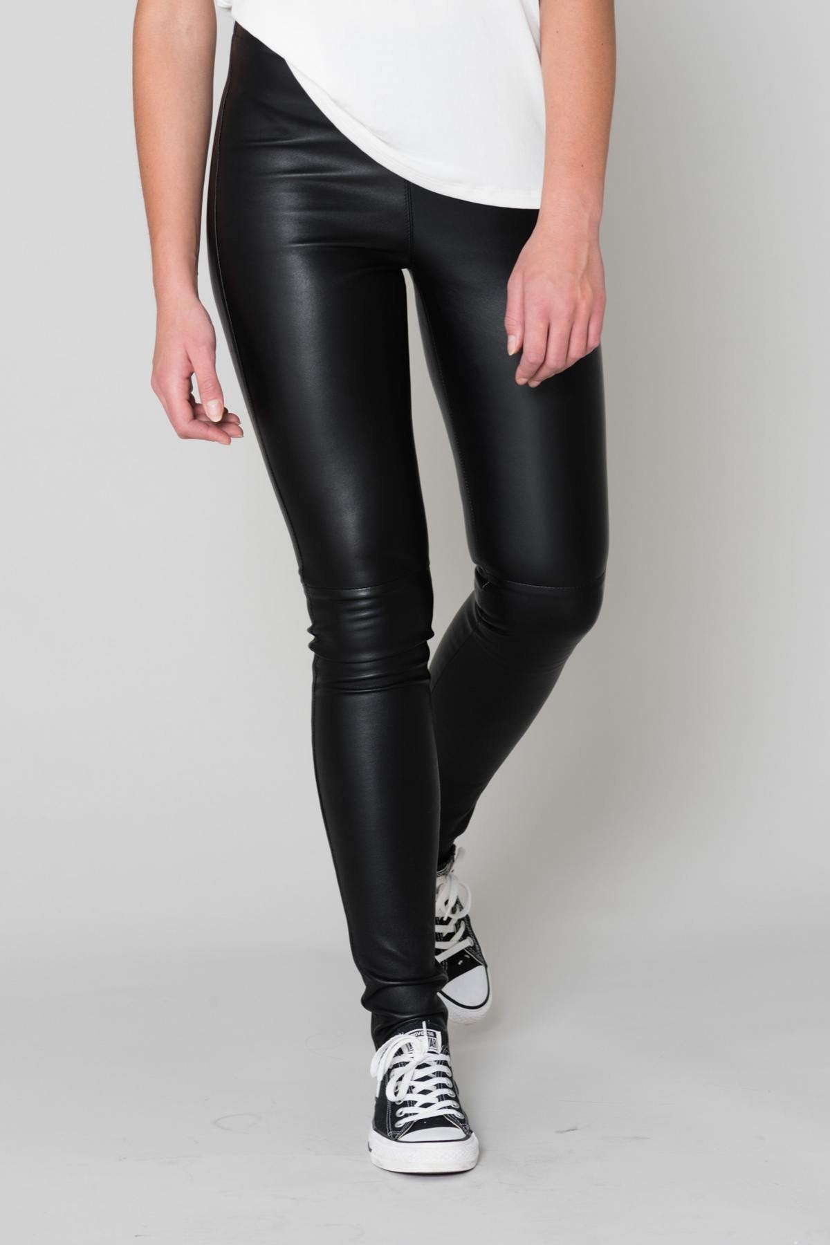 Women's Oakwood leather pants Black - Image n°1