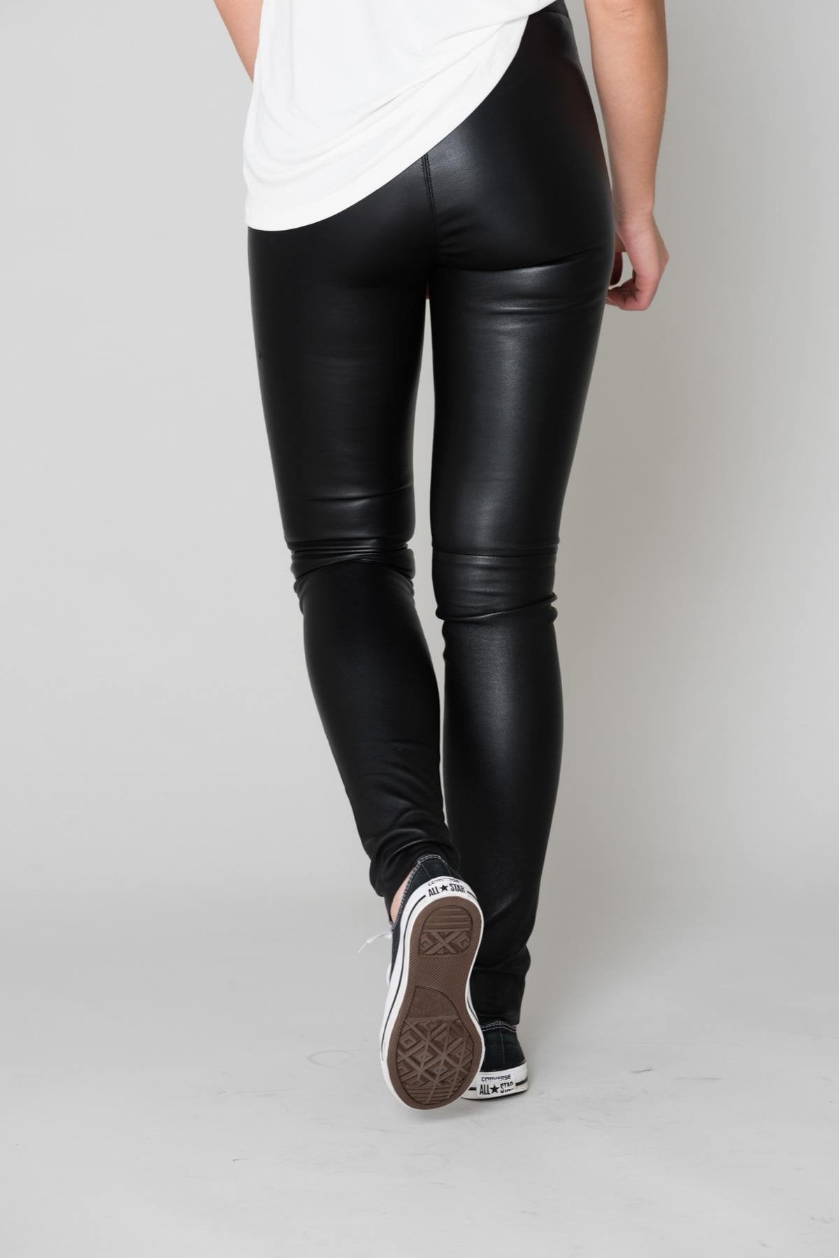 Women's Oakwood leather pants Black - Image n°4