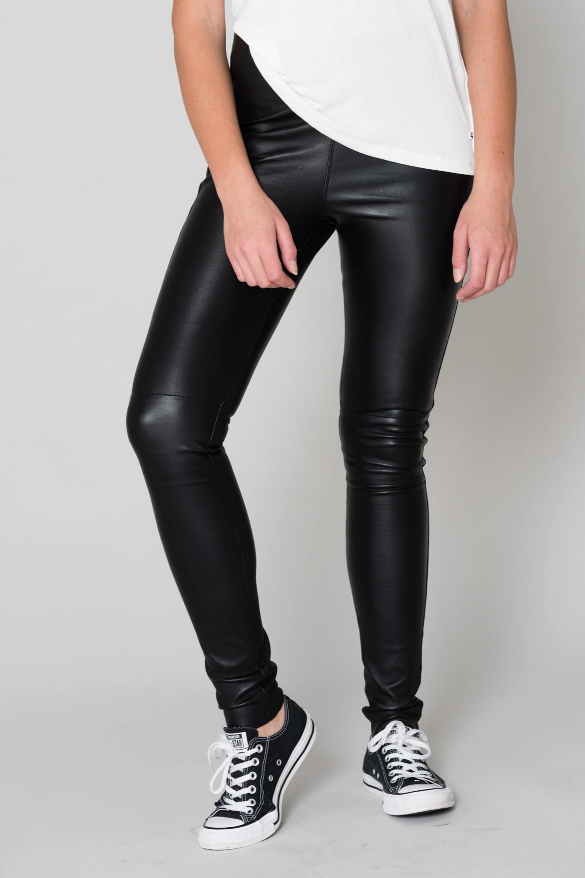 Women's Oakwood leather pants Black - Image n°3