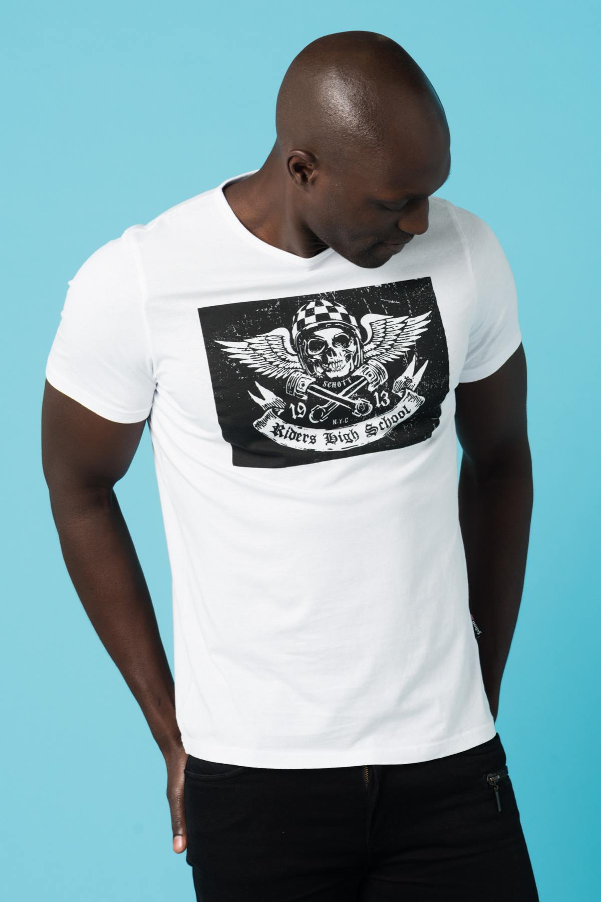 Dead biker white riders t-shirt - Image n°1