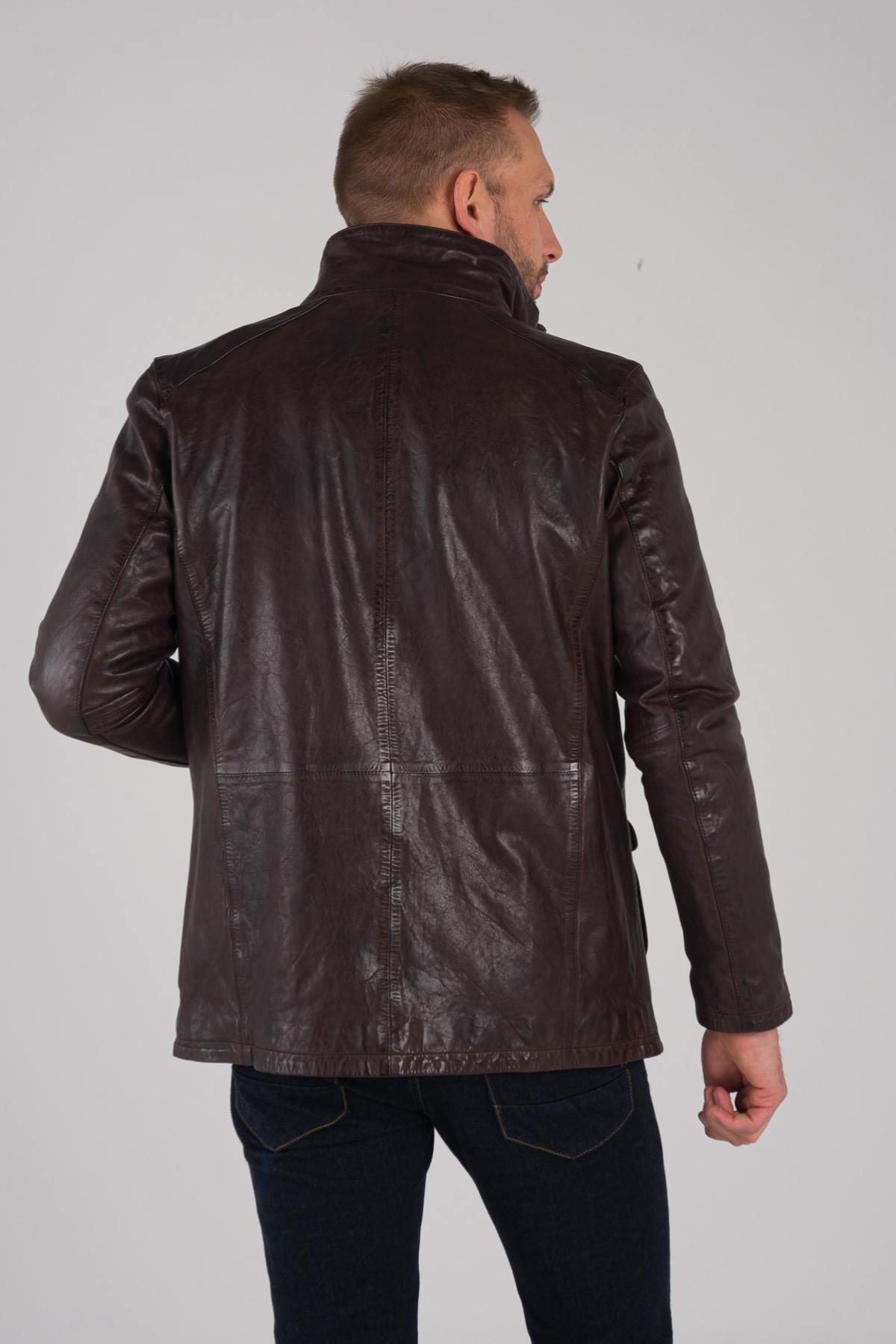 Daytona Men's Leather Jacket Classic and elegant - Image n°7