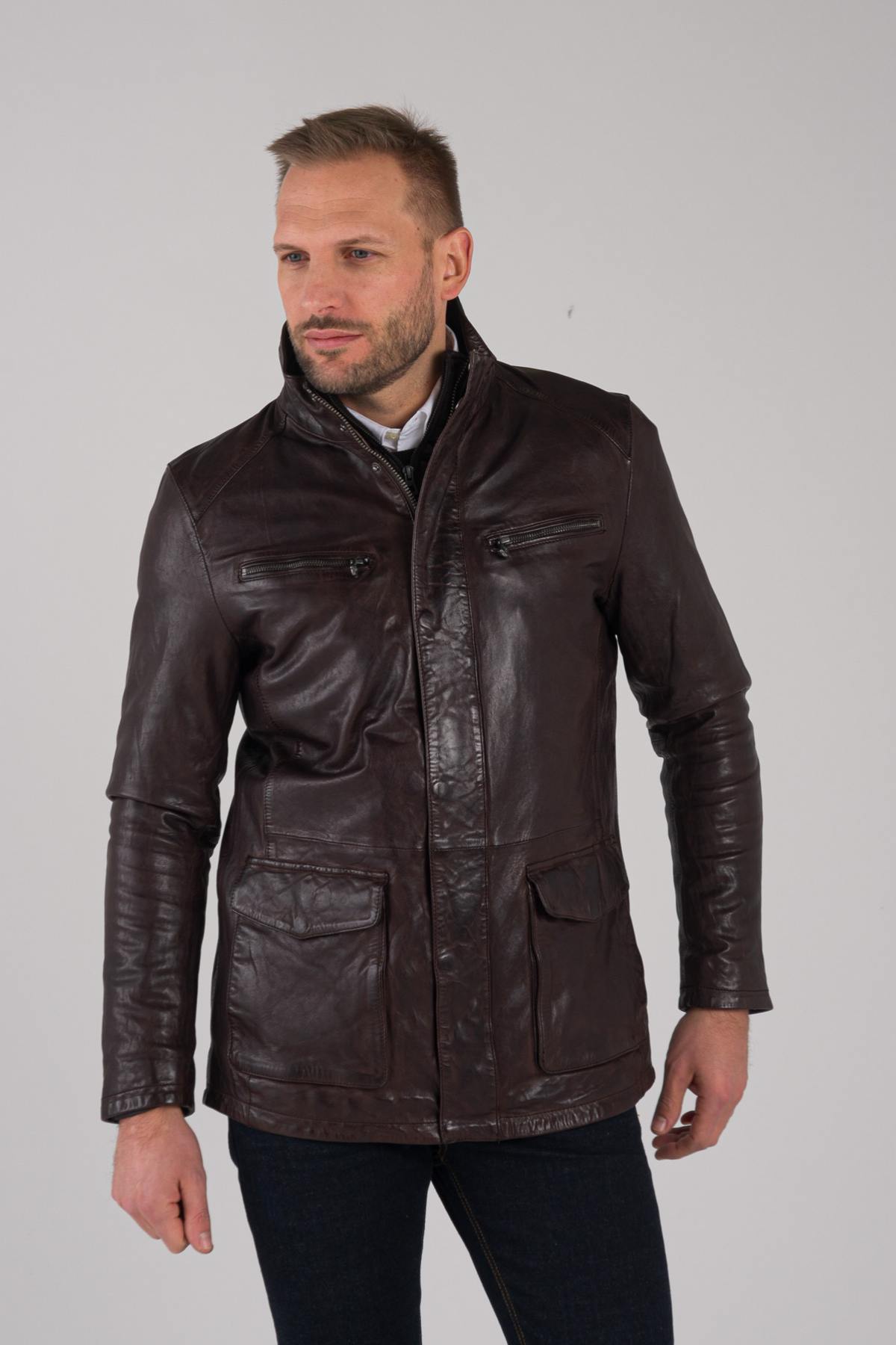 Daytona Men's Leather Jacket Classic and elegant - Image n°4