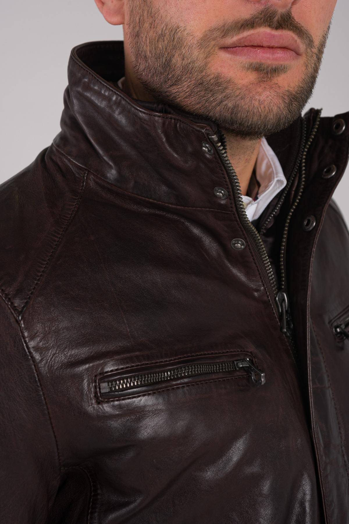 Daytona Men's Leather Jacket Classic and elegant - Image n°8